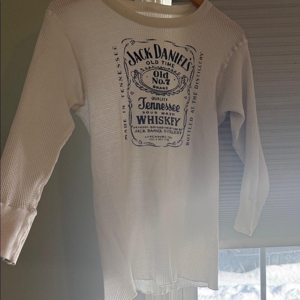 VINTAGE Jack Daniels (Women’s) Cream Long Sleeve Tee